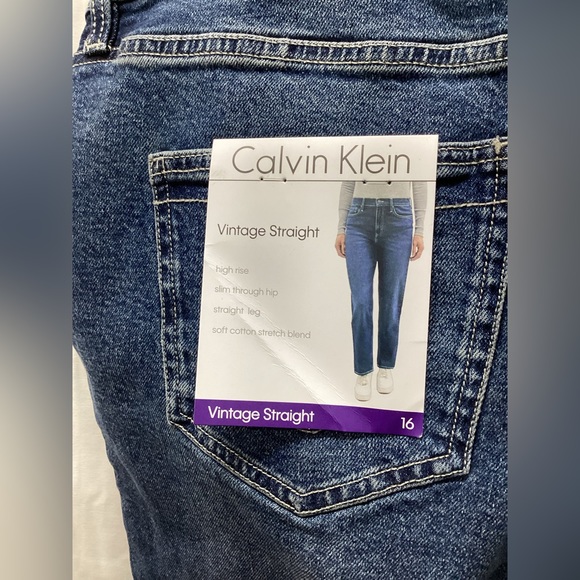 Calvin Klein Vintage Straight Denim Jeans - Picture 4 of 7